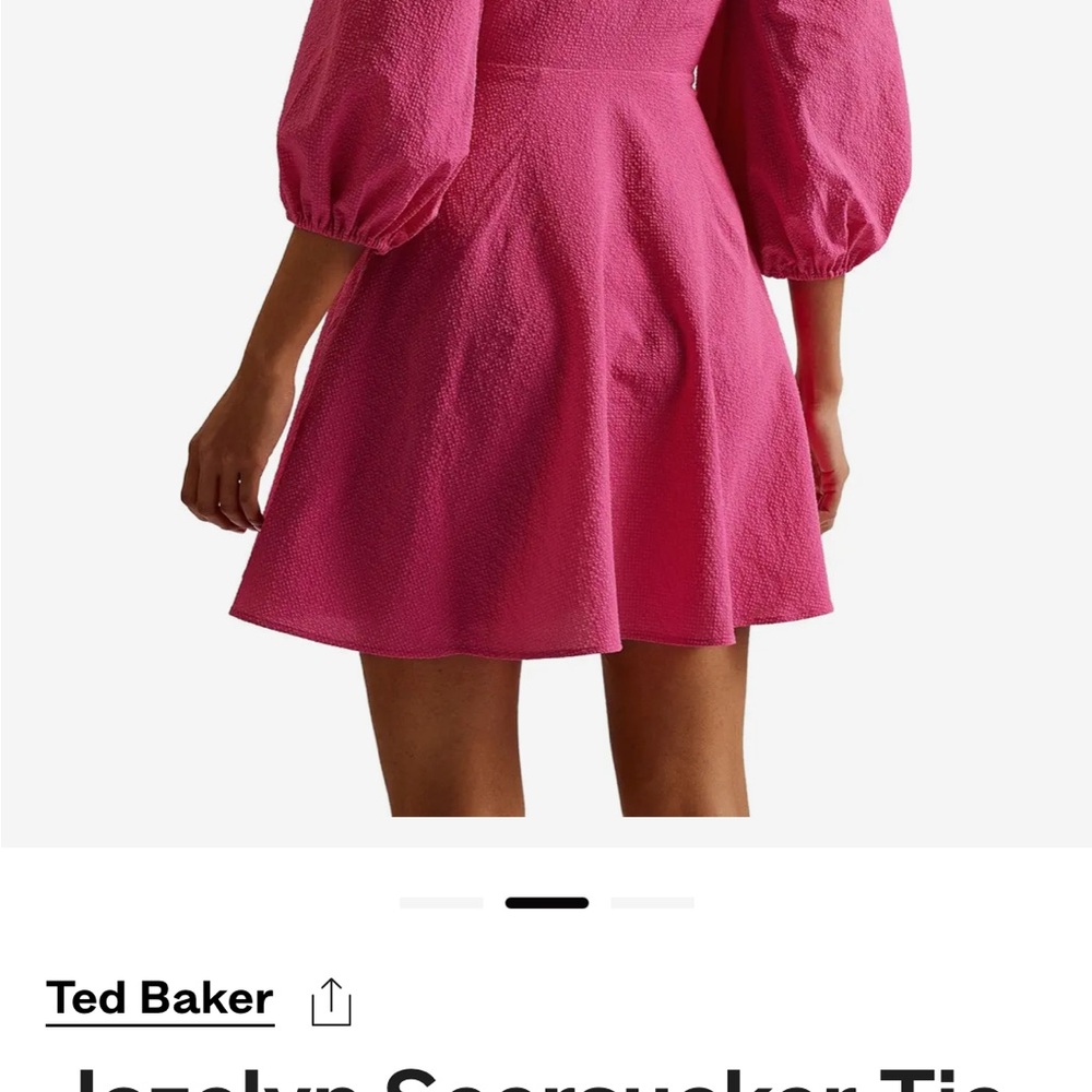 TED BAKER DRESS SIZE 3 - Picture 5 of 6